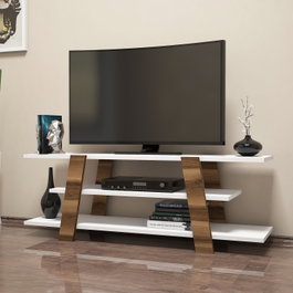 Hanah Home Soporte para TV Flower - Walnut, White